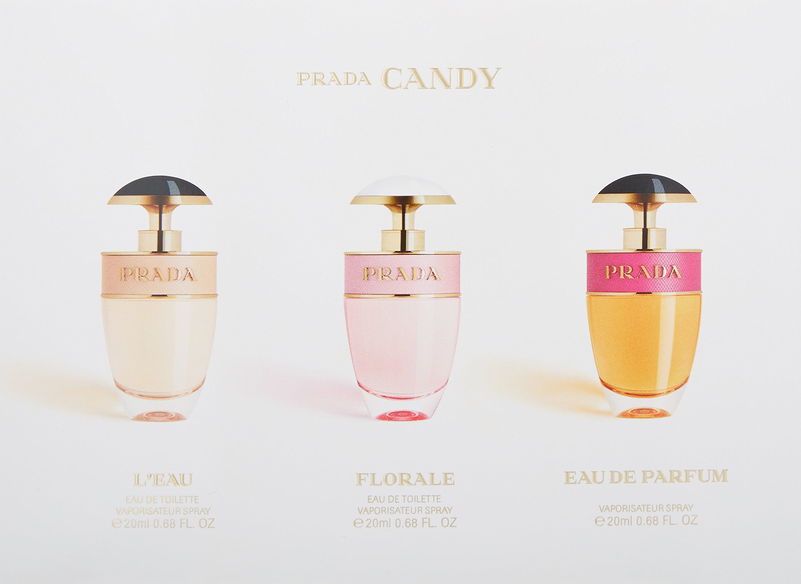 Prada Candy Kiss Collection Fragrance Set, 3 Count