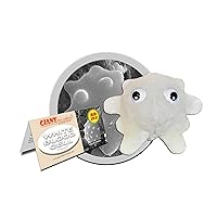 GIANTmicrobes White Blood Cell Plush - Educational Get Well Gift, Learn How these Heroic Cells keep you Healthy, Includes Info Card, Health, Immune System, Medical, Biology gift and Learning Tool