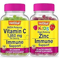 Vitamin C + Zinc Kids, Gummies Bundle - Great Tasting, Vitamin Supplement, Gluten Free, GMO Free, Chewable Gummy