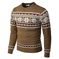 H2H Mens Casual Slim Fit Knitted Yarn Ugly Christmas Sweaters Holiday Party