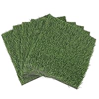 GLOGLOW 6Pcs ChickenBox Liners, 11.8x11.8in Washable Artificial Grass Nesting Pads Liner Anti Egg SlidingBox Pads for Chicken Coop Pet Garden Lawn Indoor Outdoor