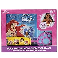 Disney Princess Ariel, Moana, and More! – Make a Wish - Bubble Wand Songbook - Toy Bubble Wand Plays 5 Songs - PI Kids Disney Princess Ariel, Moana, and More! – Make a Wish - Bubble Wand Songbook - Toy Bubble Wand Plays 5 Songs - PI Kids Product Bundle