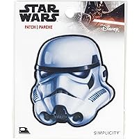 Simplicity Star Wars Stormtrooper Applique Iron-on Patch for Clothing, Jackets, and Backpacks, 3