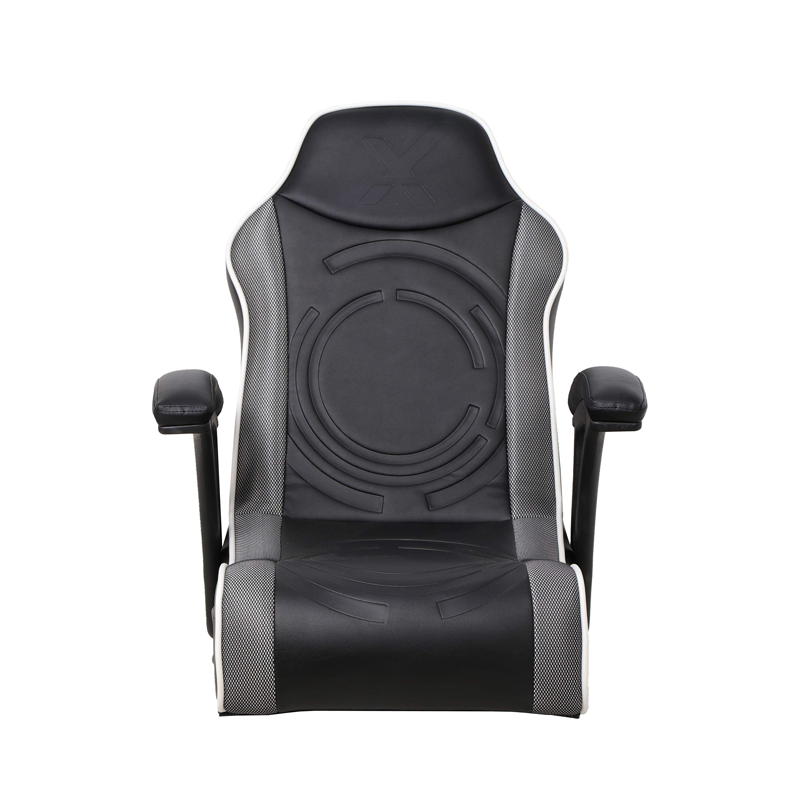 X Rocker Emerald RGB LED Floor Gaming Chair, Headrest Mounted Speakers, 2.0 Wired Audio System, 5110701, 30.3