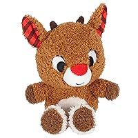 KIDS PREFERRED Rudolph The Red Nose Reindeer Cuteeze Stuffed Animal Plush Toy for Baby and Toddler Boys and Girls - 6 Inches