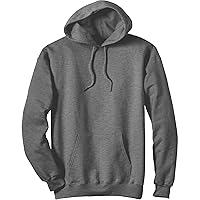 Men's Ultimate Cotton Heavyweight Pullover Hoodie Sweatshirt, Charcoal Heather, Small