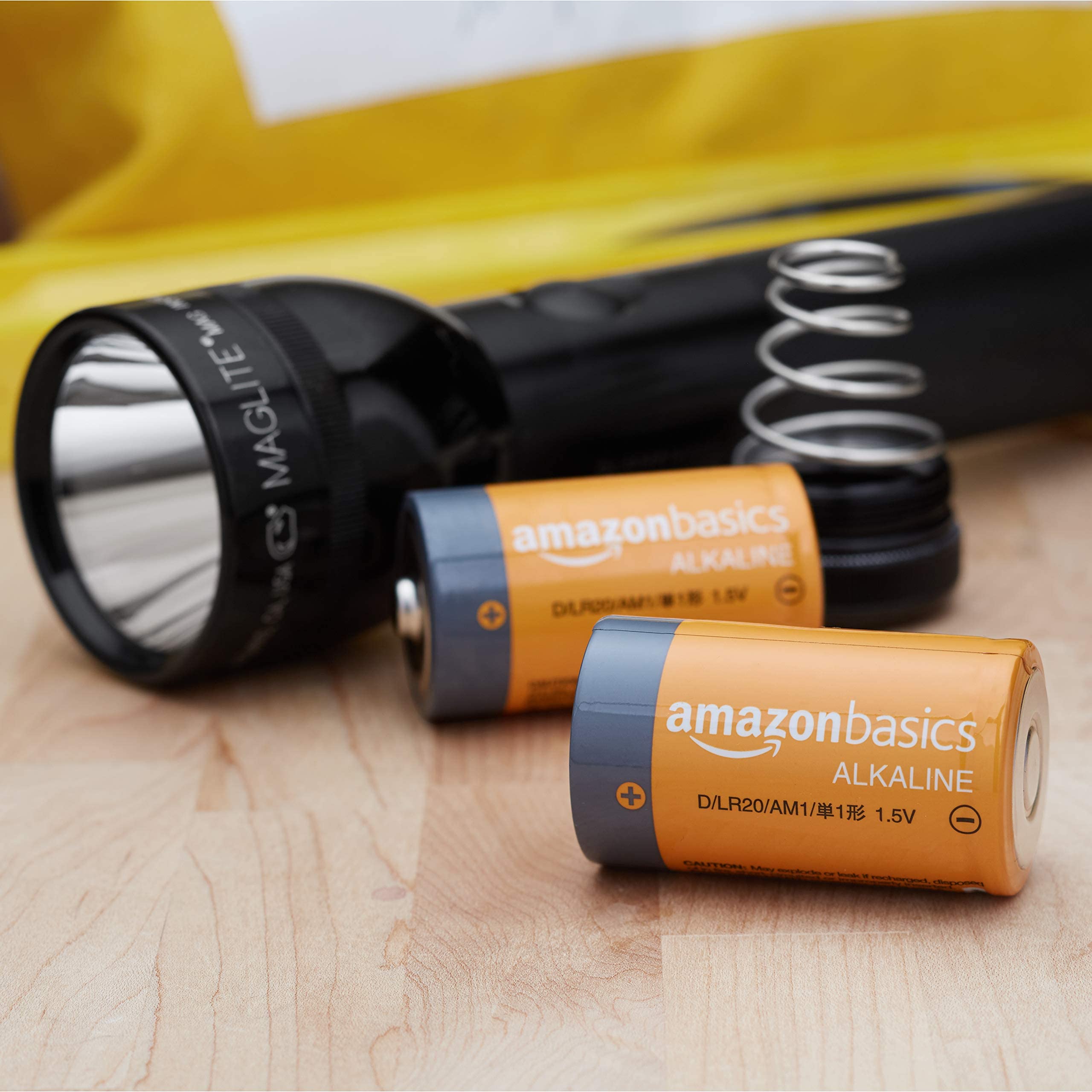 Amazon Basics 12-Pack D Cell Alkaline All-Purpose Batteries, 1.5 Volt, 5-Year Shelf Life