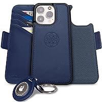 Dreem Bundle: Fibonacci Wallet Case for iPhone 15 Pro Max with Liberate AirTag Holder [Royal]