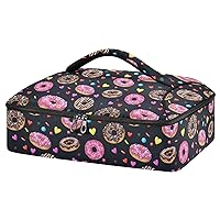 ALAZA H Yummy Donuts Insulated Casserole Carrier Lasagna Lugger Tote Casserole Cookware for Grocery, Camping, Car