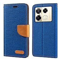 for Infinix Note 40 Pro 4G X6850 Case, Oxford Leather Wallet Case with Soft TPU Back Cover Magnet Flip Case for Infinix Note 40 Pro 5G X6851 (6.78”)