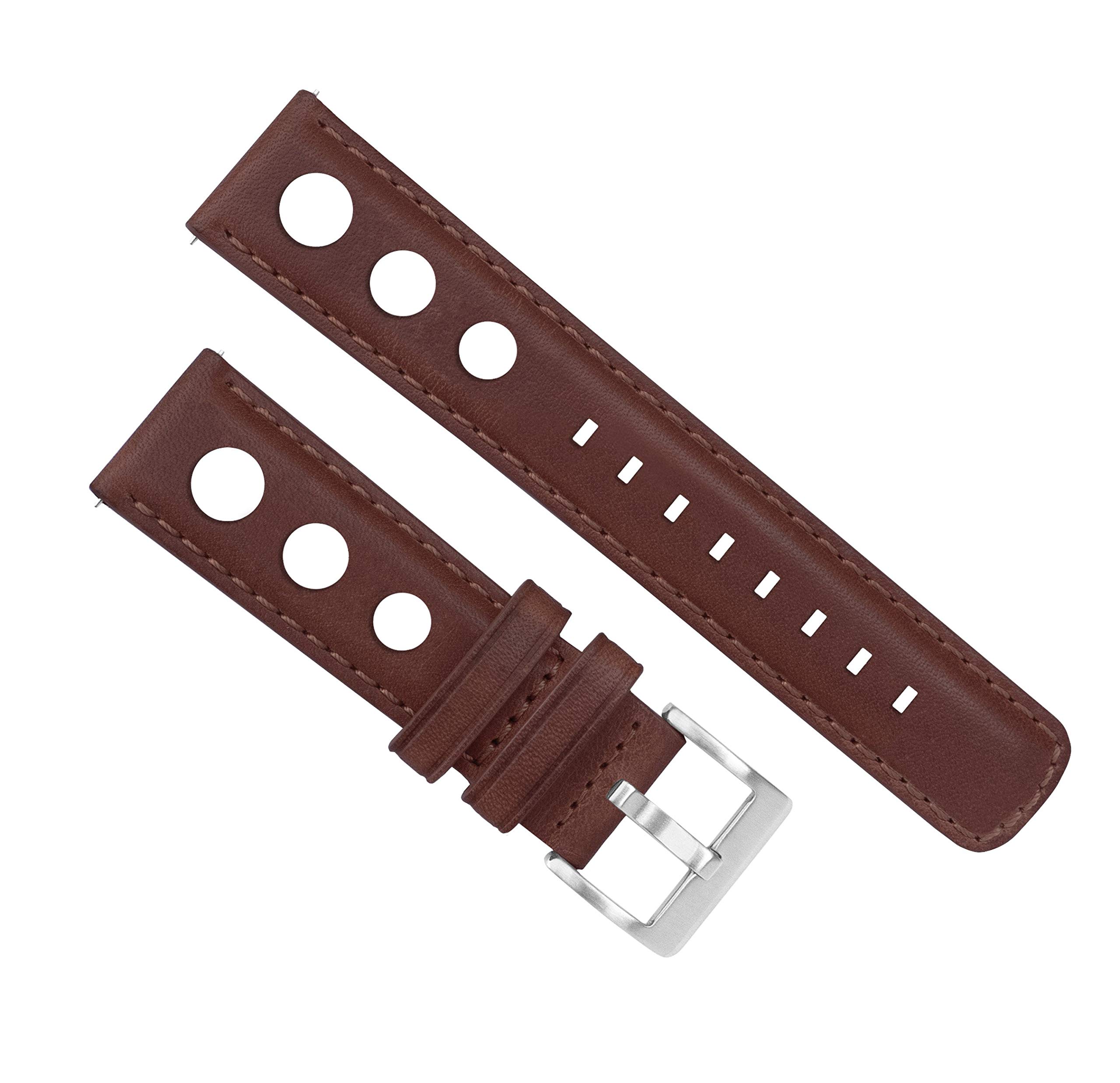 Barton Racing & Rally Horween Leather Straps with Integrated Quick Release Spring Bars - Standard Length fits Wrists 5
