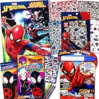 Spiderman Coloring and Activity Books Bundle with Imagine Ink Coloring Book, Stickers, and More