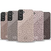 Custom Initials Boho Leopard Cheetah Personalized Monogram Case, Designed for Samsung Galaxy S24 Plus, S23 Ultra, S22, S21, S20, S10, S10e, S9, S8, Note 20, 10‎
