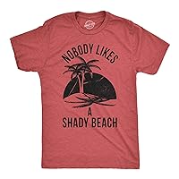 Mens Shady Beach Funny Shirts Vacation Funny Vintage Novelty Hilarious T Shirt