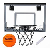 Franklin Sports Mini Basketball Hoops - Kids Indoor Over The Door Mini Hoop + Basketball Sets - Perfect Game Accessory for Bedroom + Office