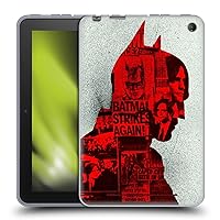 Head Case Designs Officially Licensed The Batman Collage Neo-Noir Graphics Soft Gel Case Compatible with Amazon Fire 7 2022