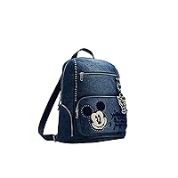 Desigual Women's Accessories Denim Backpack Medium, Blue, One Size