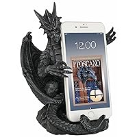 Design Toscano Versilius The Medieval Dragon Mobile Phone Holder Statue, 7.5 Inch, Grey Stone,CL6729