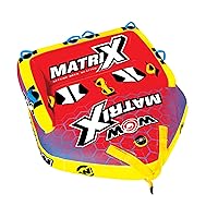 Towable Matrix 1 2 3 or 4 Person Inflatable Towable Deck Tube for Boating, 20-1060