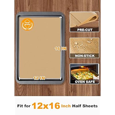 Mua SMARTAKE 200 Pcs Parchment Paper Baking Sheets, 12x16 Inches Non-Stick  Precut Baking Parchment, Perfect for Baking Grilling Air Fryer Steaming  Bread Cup Cake Cookie and More (Unbleached) trên  Mỹ chính