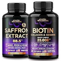 Saffron Capsules & Biotin, Collagen Capsules