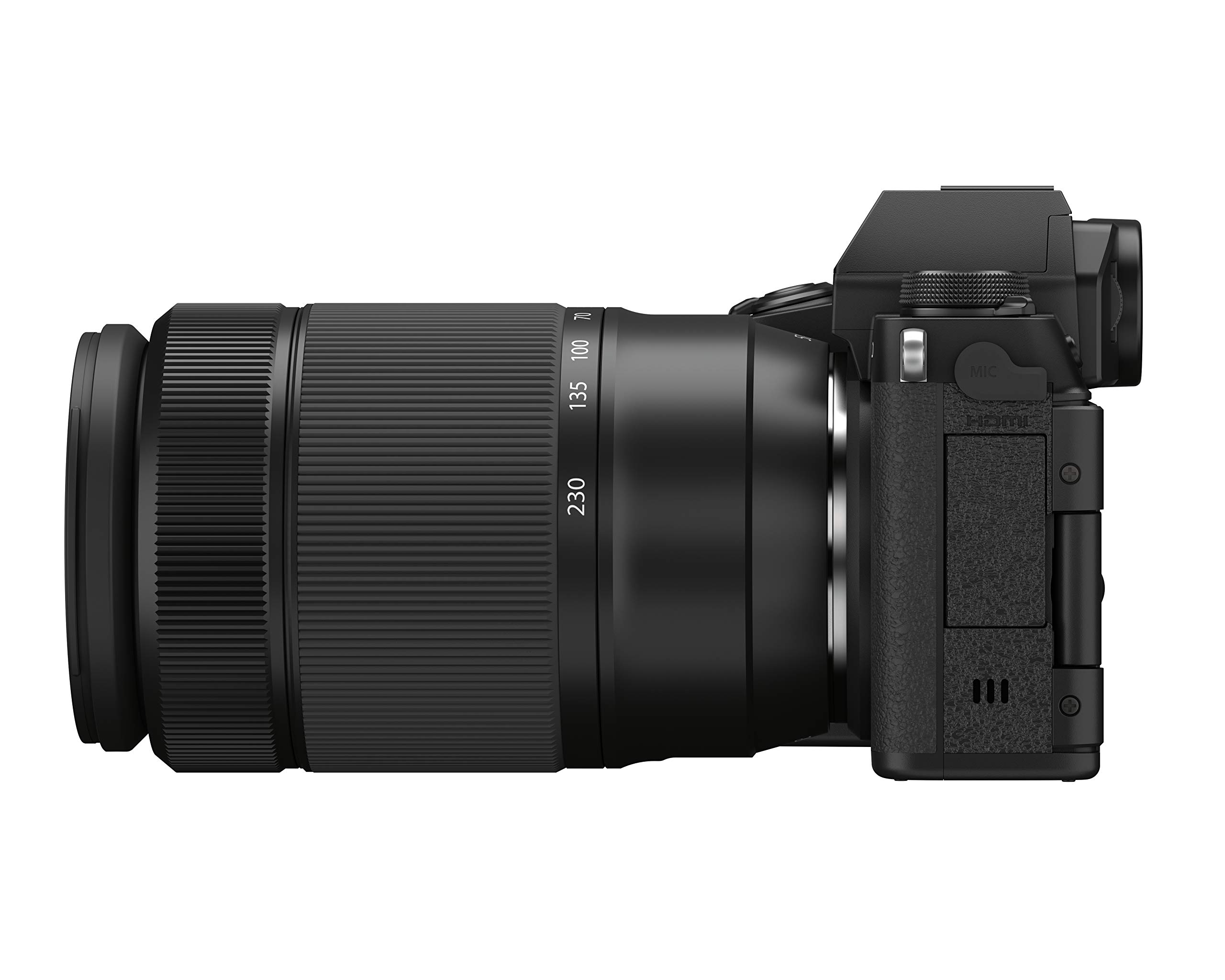 FUJIFILM X-S10 W Mirrorless Digital Camera Zoom Lens Kit, F X-S10LK-1545/50230, Black
