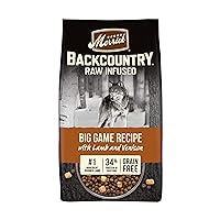 Merrick Backcountry Grain Free Dry Adult Dog Food, Kibble with Freeze Dried Raw Pieces, Big Game Recipe - 20.0 lb. Bag