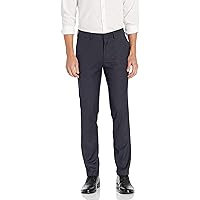 Kenneth Cole Men's Stretch Micro Check Houndstooth Skinny Dress Pant