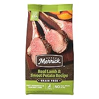 Merrick Premium Grain Free Dry Adult Dog Food, Wholesome And Natural Kibble With Real Lamb And Sweet Potato - 4.0 lb. Bag