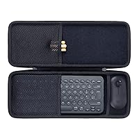 co2CREA Hard Case Compatible with Logitech Pebble 2 Combo K380 K380s Pebble Keys 2 + M350 Wireless Keyboard and Pebble Mouse Combo (Black)