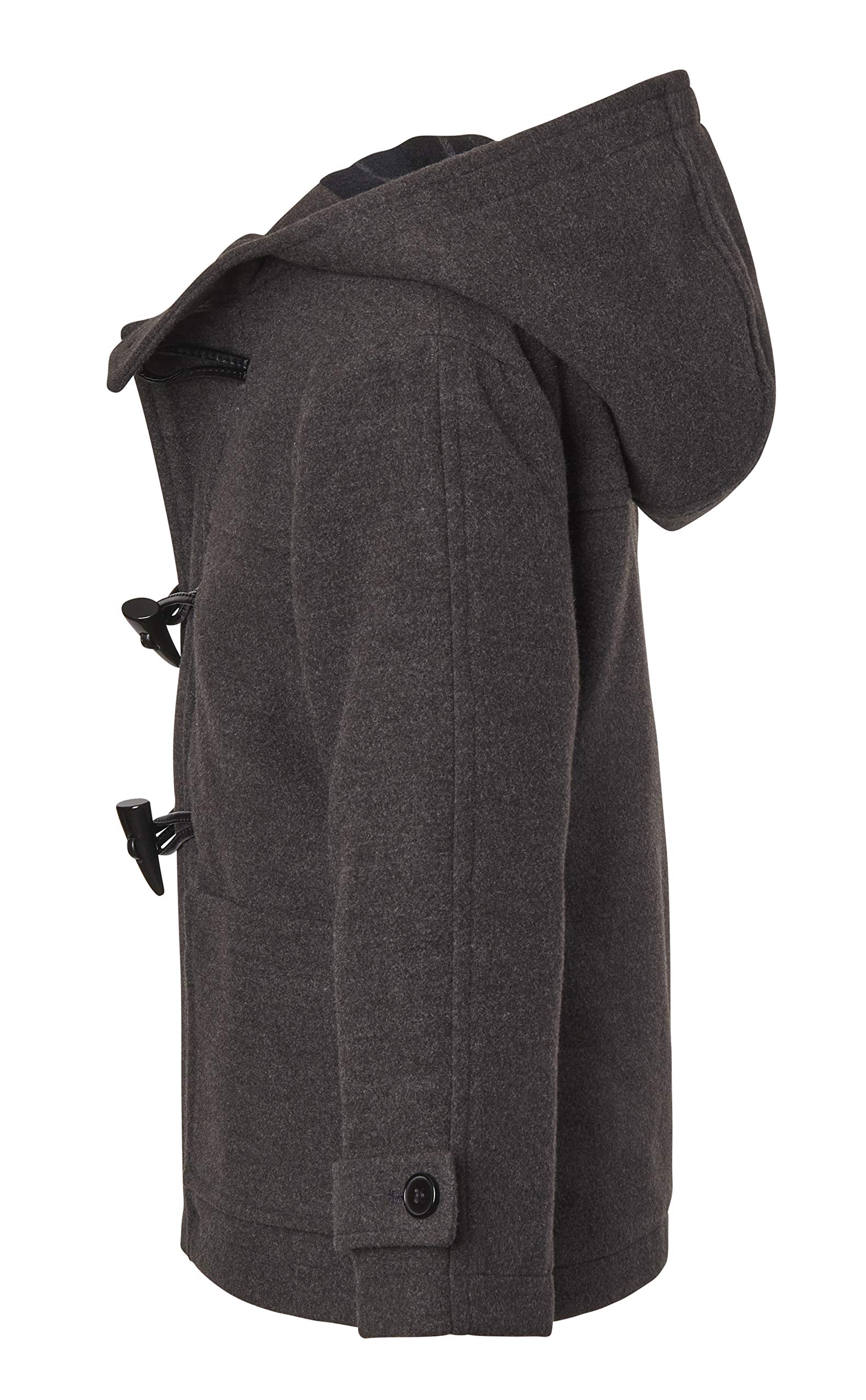 Cremson Boys Classic Wool Look Winter Duffle Toggle Jacket Dress Coat Scarf Hood