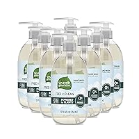 Liquid Hand Soap Fragrance Free Free & Clean Unscented Hand Soap 12 Fl.oz, Pack of 8