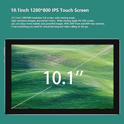 2024 Newest Android 13 Tablets 10 Inch, 2 in 1 Tablet, Tablet with Keyboard Case, 8GB+64GB ROM/512GB Computer Tablets, Quad Core, HD Touch Screen, Dual Carema, Games, Wi-Fi, BT, Google GMS Black