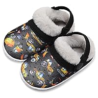 BARERUN Infant Toddler Slippers Kids Slippers Fuzzy Slides for Girls Boys Cozy Lightweight Slip-On House Newborn Crib Shoes