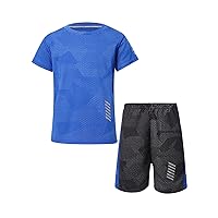 Boys Soccer Sports Training Uniforms Kids Youth Athletic Football Soccer Jersey Shirt and Shorts Kit
