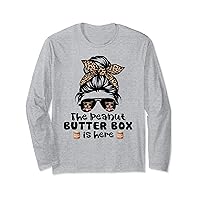The Peanut Butter Box Is Here Funny Pit Bull Mom Long Sleeve T-Shirt