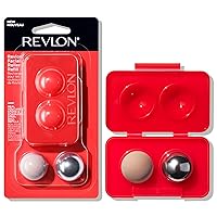 Revlon Oil Absorbing & Cooling Facial Roller Refill Pack with Volcanic & Stainless Steel Stones in Storage Case, Eco-Friendly, Easy to Clean, 1 count