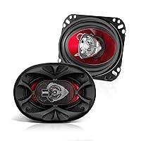 BOSS Audio Systems CH3220 Chaos Series 3.5 Inch Car Door Speakers - 140 Watts Max (per pair), Coaxial, 2 Way, Full Range, 4 Ohms, Sold in Pairs, Bocinas Para Carro