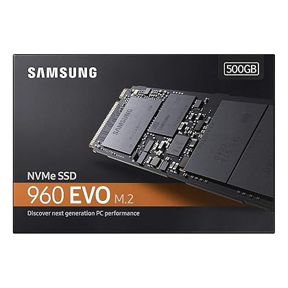 Samsung 960 EVO 500GB Solid State Drive (MZ-V6E500BW) m.2 NVMe,Hybrid Drive