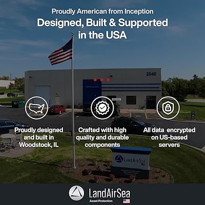 LandAirSea 54 GPS Tracker - Made in the USA from Domestic & Imported Parts. Long Battery, Magnetic, Waterproof, Global Tracking. Subscription Required