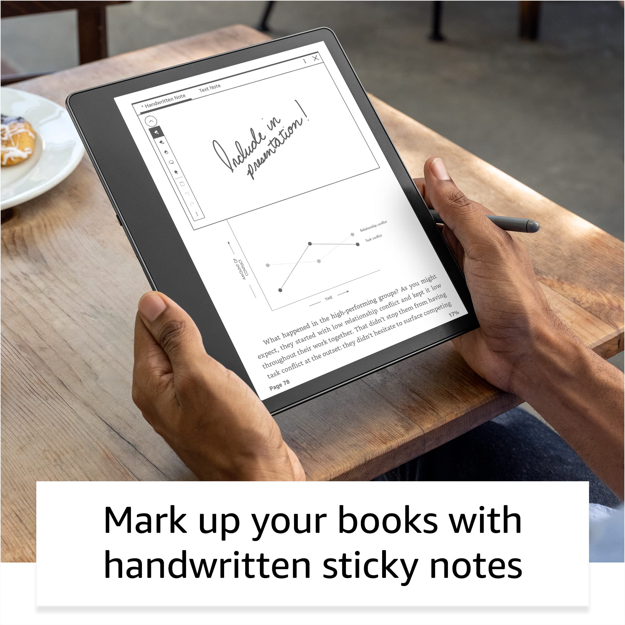 Kindle Scribe (64 GB) the first Kindle for reading, writing, journaling and sketching - with a 10.2” 300 ppi Paperwhite display, includes Premium Pen
