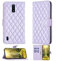 jioeuinly Nokia 2 V Tella Case Compatible with Nokia 2 V Tella Phone Case Flip Stand Cover Women Wallet Purple