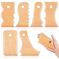 7 Pieces Ceramic Foot Shaper Tools Pottery Profile Rib Bundle Foot Shaper for Pottery Ceramic for Carving Clay Moulds Clay Moulds Ceramic Beech Wood (Practical Style)