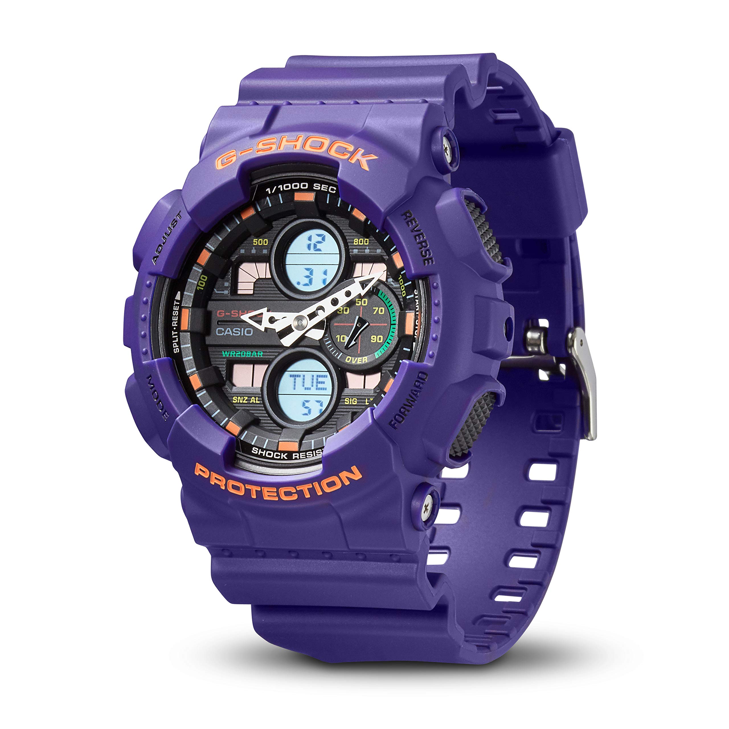 CASIO Herren Analog – Digital Quarz Uhr mit Resin Armband