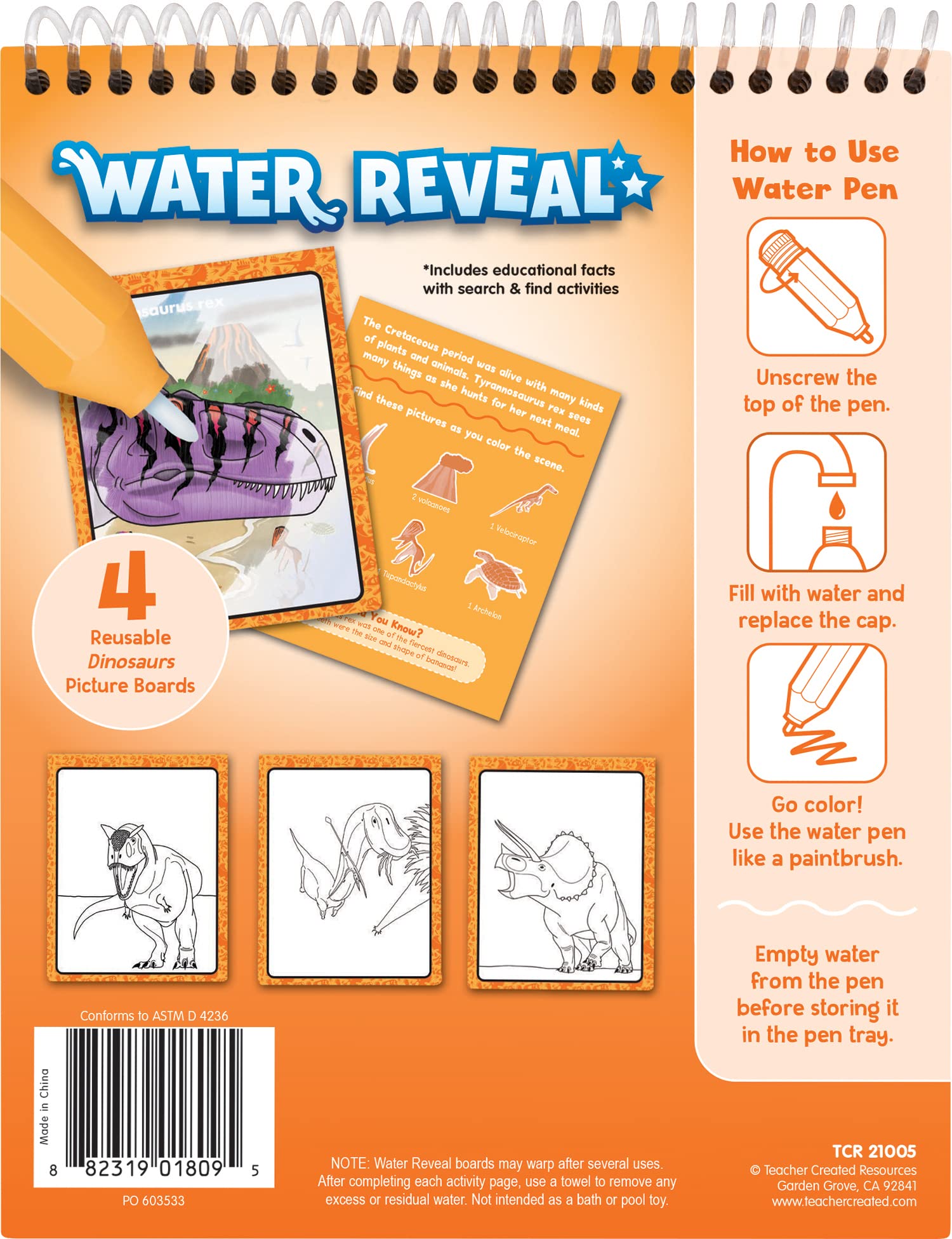 Teacher Created Resources Dinosaurs Water Reveal (TCR21005)