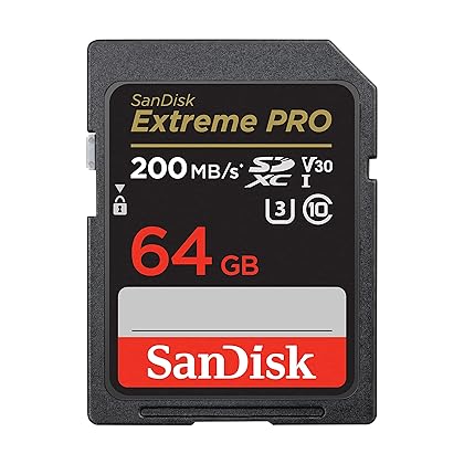 SanDisk 64GB Extreme PRO SDXC UHS-I Memory Card - C10, U3, V30, 4K UHD, SD Card - SDSDXXU-064G-GN4IN