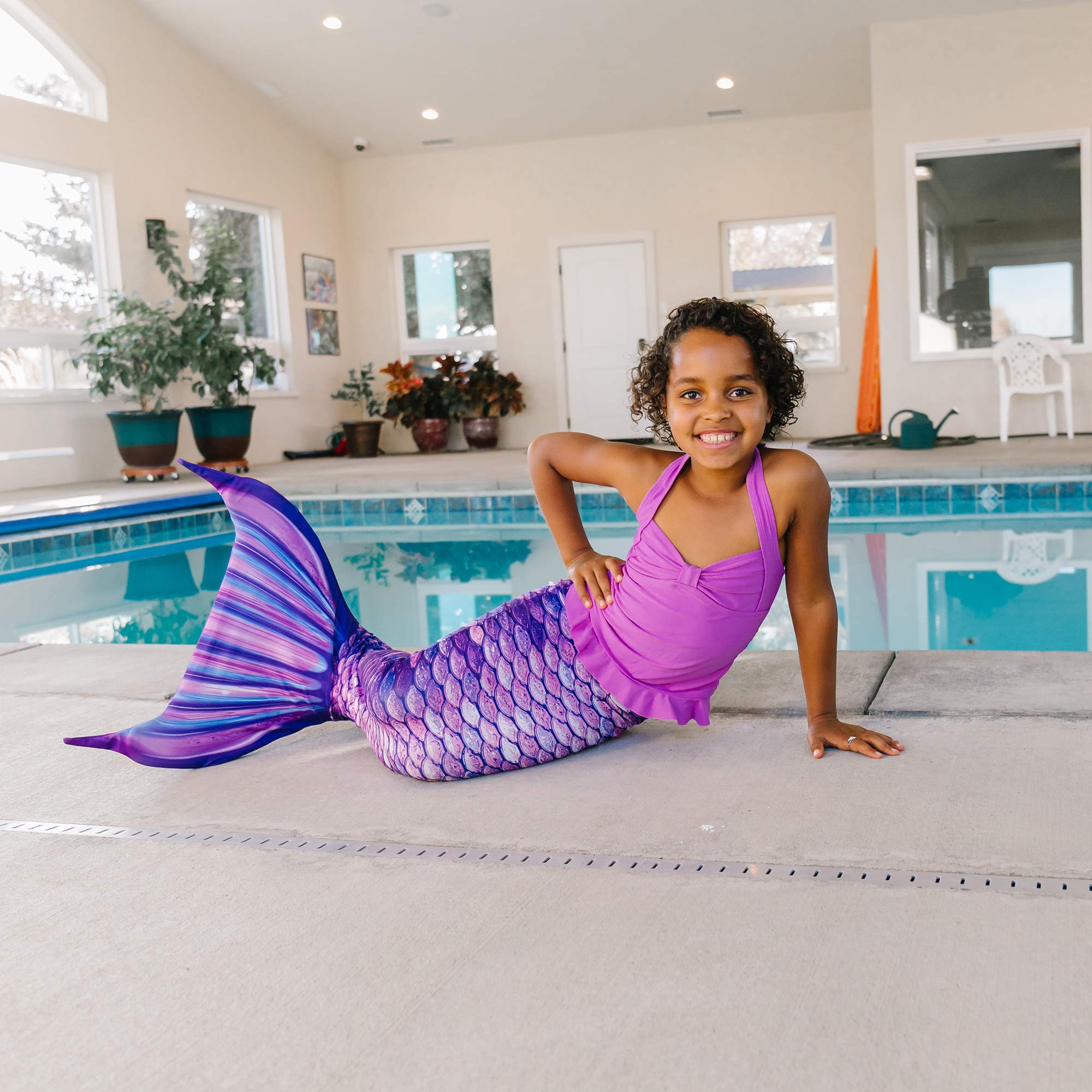 Fin Fun Fantasy Mermaid Tail for Girls and Boys, Monofin for Swimming Included