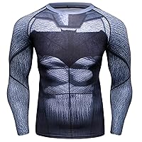 Men's Sports Shirt Cool Party/Gift Running Cosplay Costumes Fitness Long Sleeve Tee Dry Quickly Gym t-Shirts