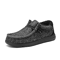 Bruno Marc Men's Slip-on Faux Fur Lined Loafers Casual Shoes