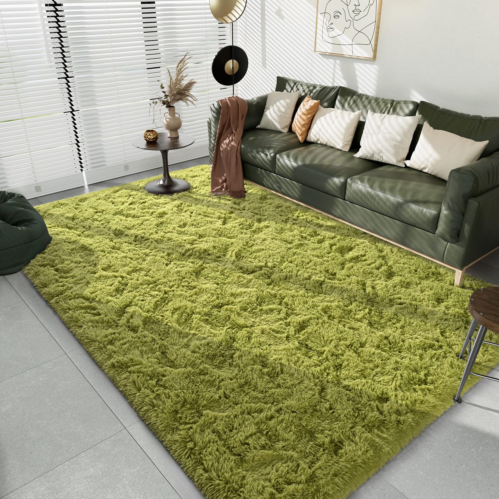LOCHAS Ultra Soft Indoor Modern Area Rugs Fluffy Living Room